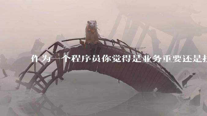 作为一个程序员你觉得是业务重要还是技术重要？