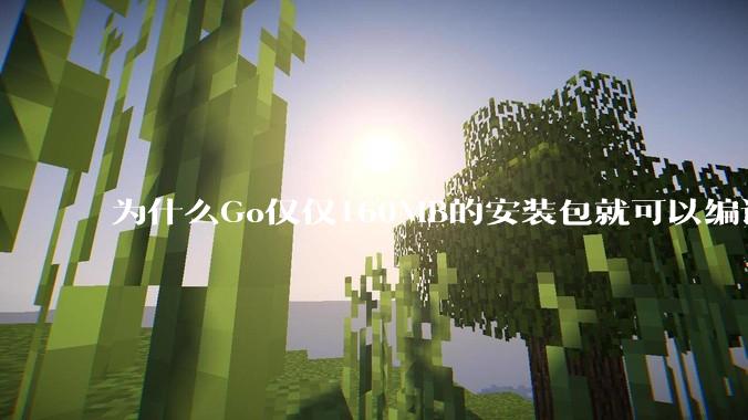 为什么Go仅仅160MB的安装包就可以编译程序，而Rust却还需要几个GB的VC++才能编译？